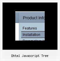 Dhtml Javascript Tree Horizontale Dropdown Menue