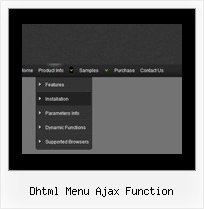 Dhtml Menu Ajax Function Drop Down Horizontale