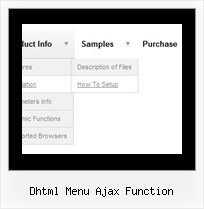 Dhtml Menu Ajax Function Menuefuehrung Div Vertikal