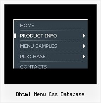Dhtml Menu Css Database Javascript Probe