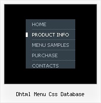 Dhtml Menu Css Database Menue Horizontal