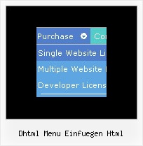 Dhtml Menu Einfuegen Html Oberen Menue
