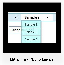 Dhtml Menu Mit Submenus Vertikal Aufklappendes Menue