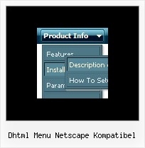 Dhtml Menu Netscape Kompatibel Horizontales Menu Css Mit Hg