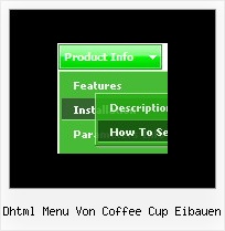 Dhtml Menu Von Coffee Cup Eibauen Button Link