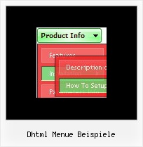 Dhtml Menue Beispiele Dropdown Menue Submenue
