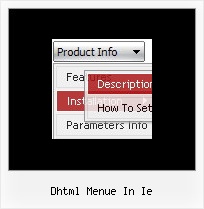 Dhtml Menue In Ie Horizontales Menue Dropdown