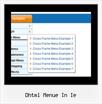 Dhtml Menue In Ie Sothing Dhtml Cross Frame Menu