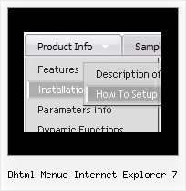 Dhtml Menue Internet Explorer 7 Dhtml Vista Menue