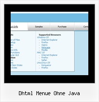 Dhtml Menue Ohne Java Flash Zusammenbruch Menue