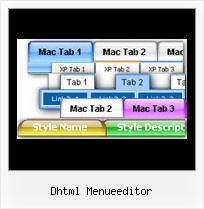Dhtml Menueeditor Horizontales Menu Cross Frame