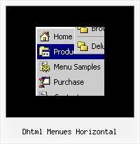 Dhtml Menues Horizontal Javascript Fly Menu