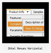 Dhtml Menues Horizontal Navigationsmenue Generator