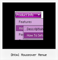 Dhtml Mouseover Menue Dhtml Horizontal Menue