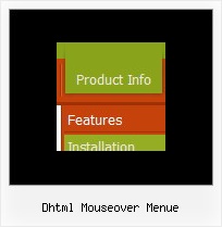 Dhtml Mouseover Menue Css Horizontale Aufklappmenue