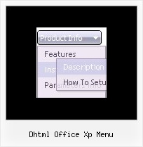 Dhtml Office Xp Menu Slide Dropdown Menu Rollover