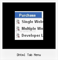 Dhtml Tab Menu Mouseover Menue Popup