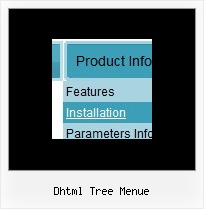 Dhtml Tree Menue Horizontal Menue Mit Submenue