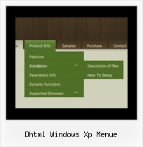 Dhtml Windows Xp Menue Menu Erscheinen