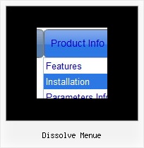 Dissolve Menue Javascript Sammlung Bewegliches Menue