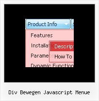 Div Bewegen Javascript Menue Menu Dynamique Html