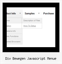 Div Bewegen Javascript Menue Horizontales Tab Menue