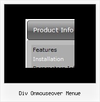 Div Onmouseover Menue Html Rollover Menue