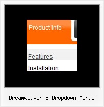 Dreamweaver 8 Dropdown Menue Javascript Horizontale Navigation