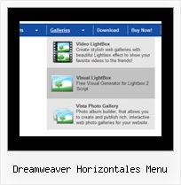 Dreamweaver Horizontales Menu Html Code Navigation Menue Menu
