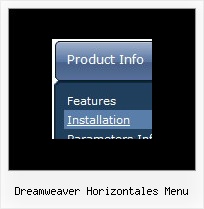 Dreamweaver Horizontales Menu Only Drop Down Menu Version 2