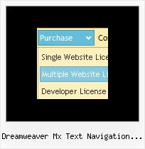 Dreamweaver Mx Text Navigation Submenue Ajax Menu Beispiele Vertical