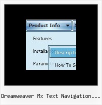 Dreamweaver Mx Text Navigation Submenue Frontpage 2003 Dropdown Menu Mouseover