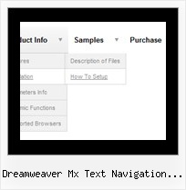 Dreamweaver Mx Text Navigation Submenue Hover Css