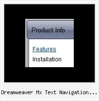 Dreamweaver Mx Text Navigation Submenue Menue Flotante