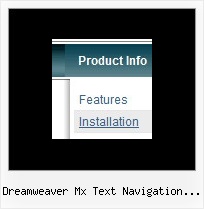 Dreamweaver Mx Text Navigation Submenue Tabs Menu Mit Php