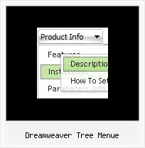 Dreamweaver Tree Menue Menu Schweben Lassen