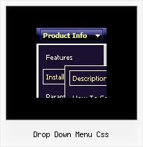 Drop Down Menu Css Navigation Design