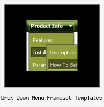 Drop Down Menu Frameset Templates Javascript Tabs Tutorial