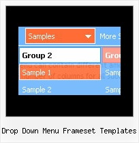 Drop Down Menu Frameset Templates Css Menucell