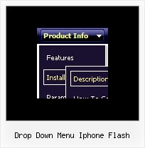 Drop Down Menu Iphone Flash Tab Dhtml Menue
