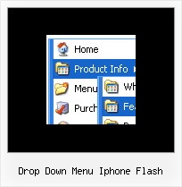 Drop Down Menu Iphone Flash Menue Der Maus Ueber Die