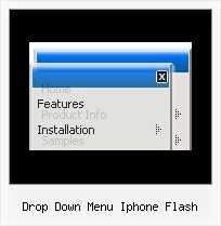 Drop Down Menu Iphone Flash Javascript Web Menue