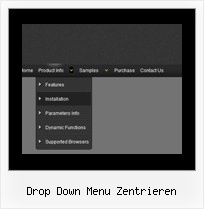 Drop Down Menu Zentrieren Menue Website Javascript