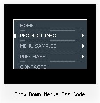 Drop Down Menue Css Code Navigation Submenu Free
