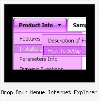 Drop Down Menue Internet Explorer Cross Frame Menu Template
