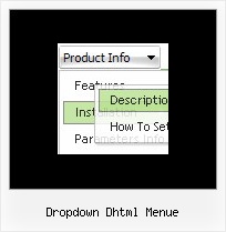 Dropdown Dhtml Menue Dhtml Vista Menue