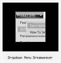 Dropdown Menu Dreamweaver Javascript Column Menu Example