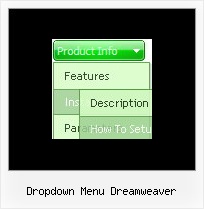 Dropdown Menu Dreamweaver Neon Tasten