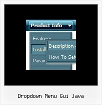 Dropdown Menu Gui Java Javascript Menueleiste