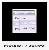Dropdown Menu Im Dreamweaver Css Dmenu